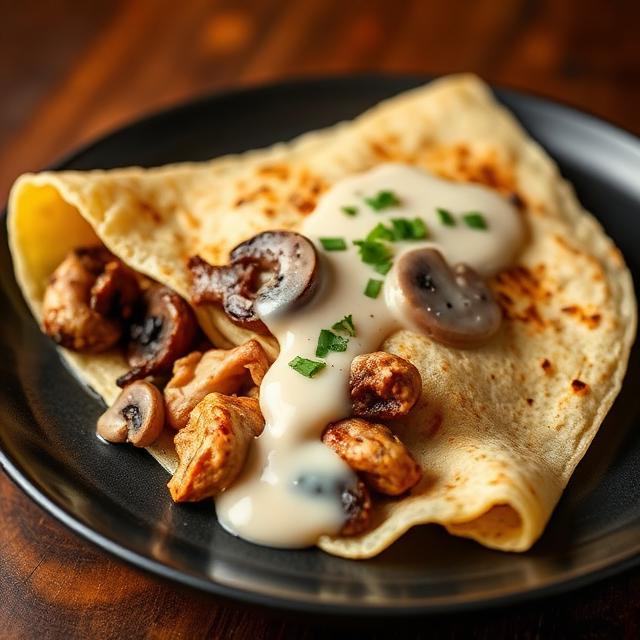 Crêpe Poulet Champignon